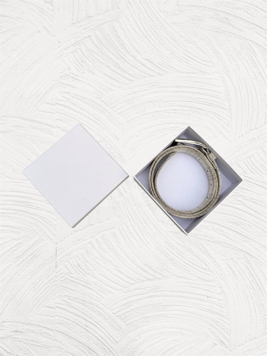 SAND PLAID BELT