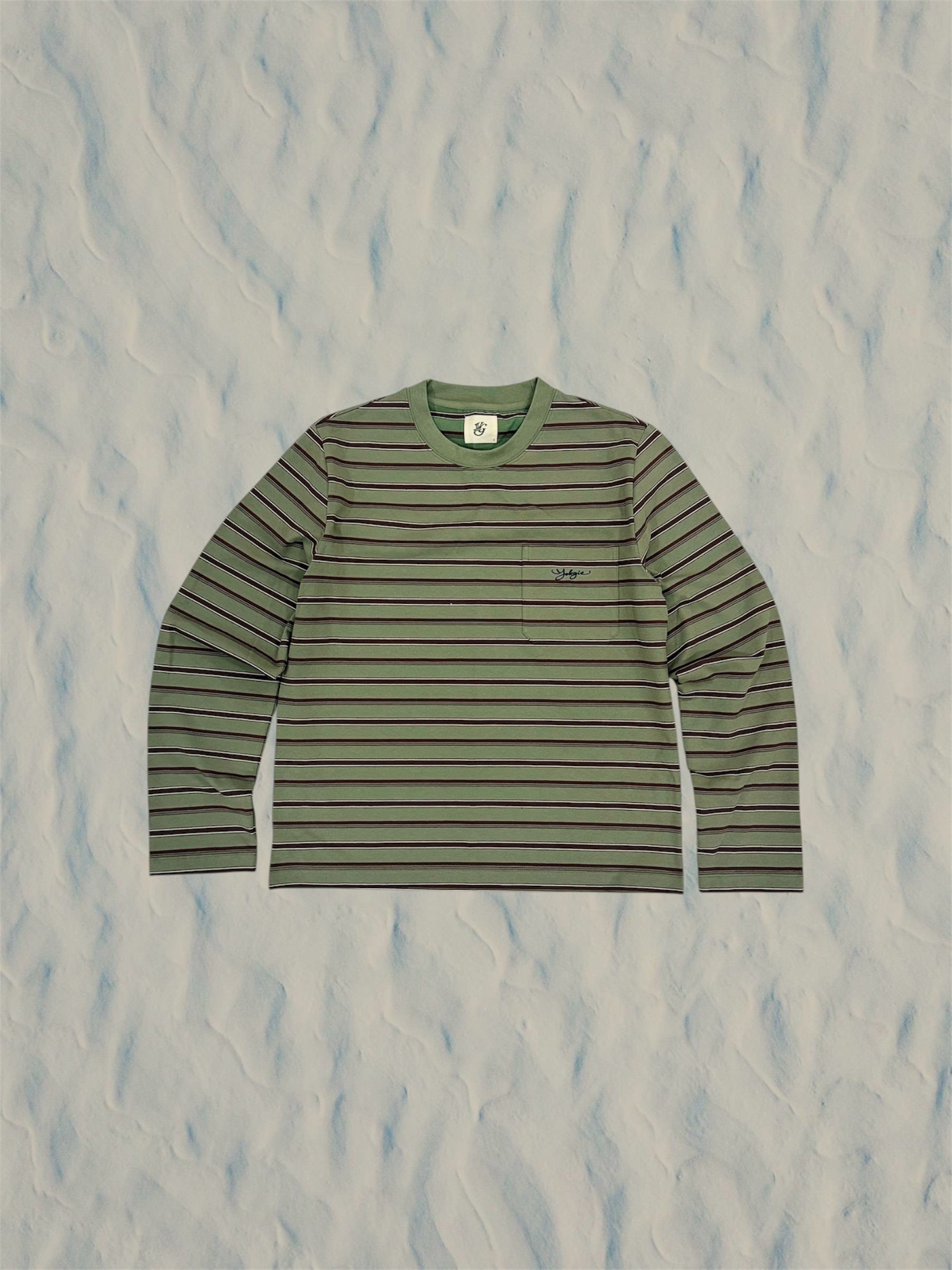 OLIVE STRIPES LONG SLEEVE