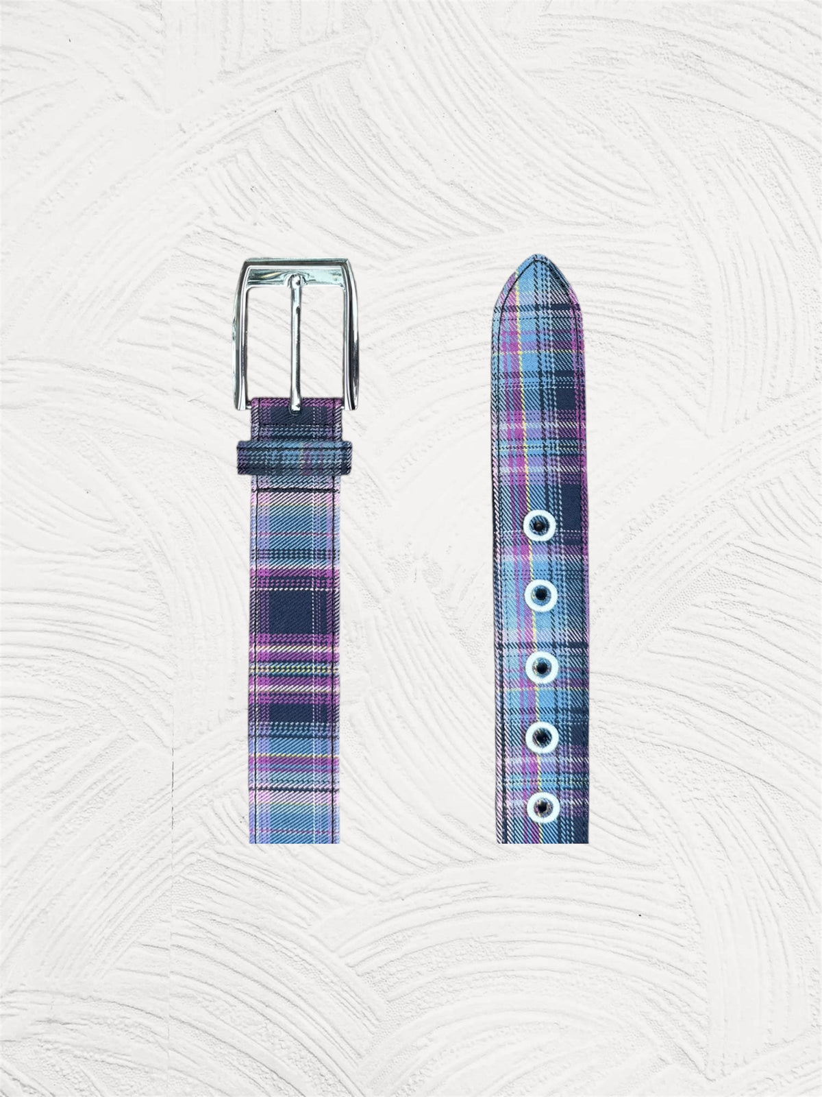 PLUM PLAID BELT