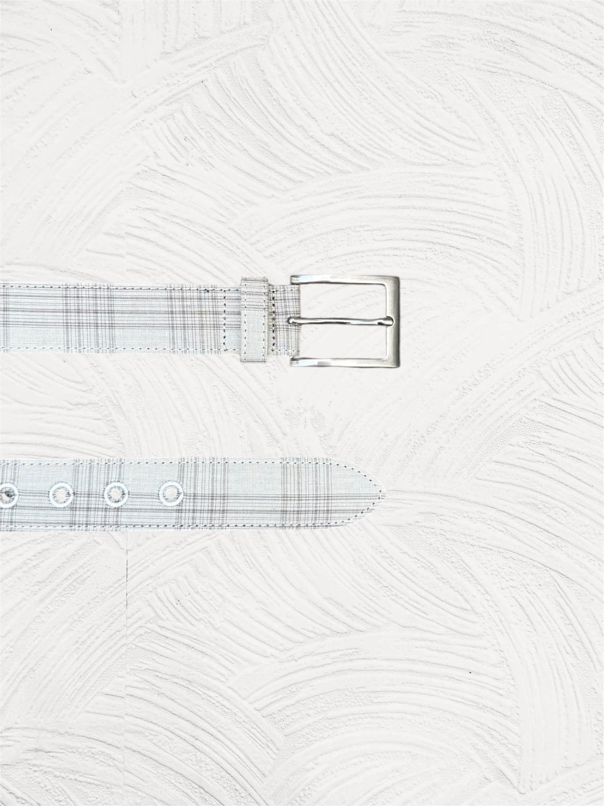 SAND PLAID BELT