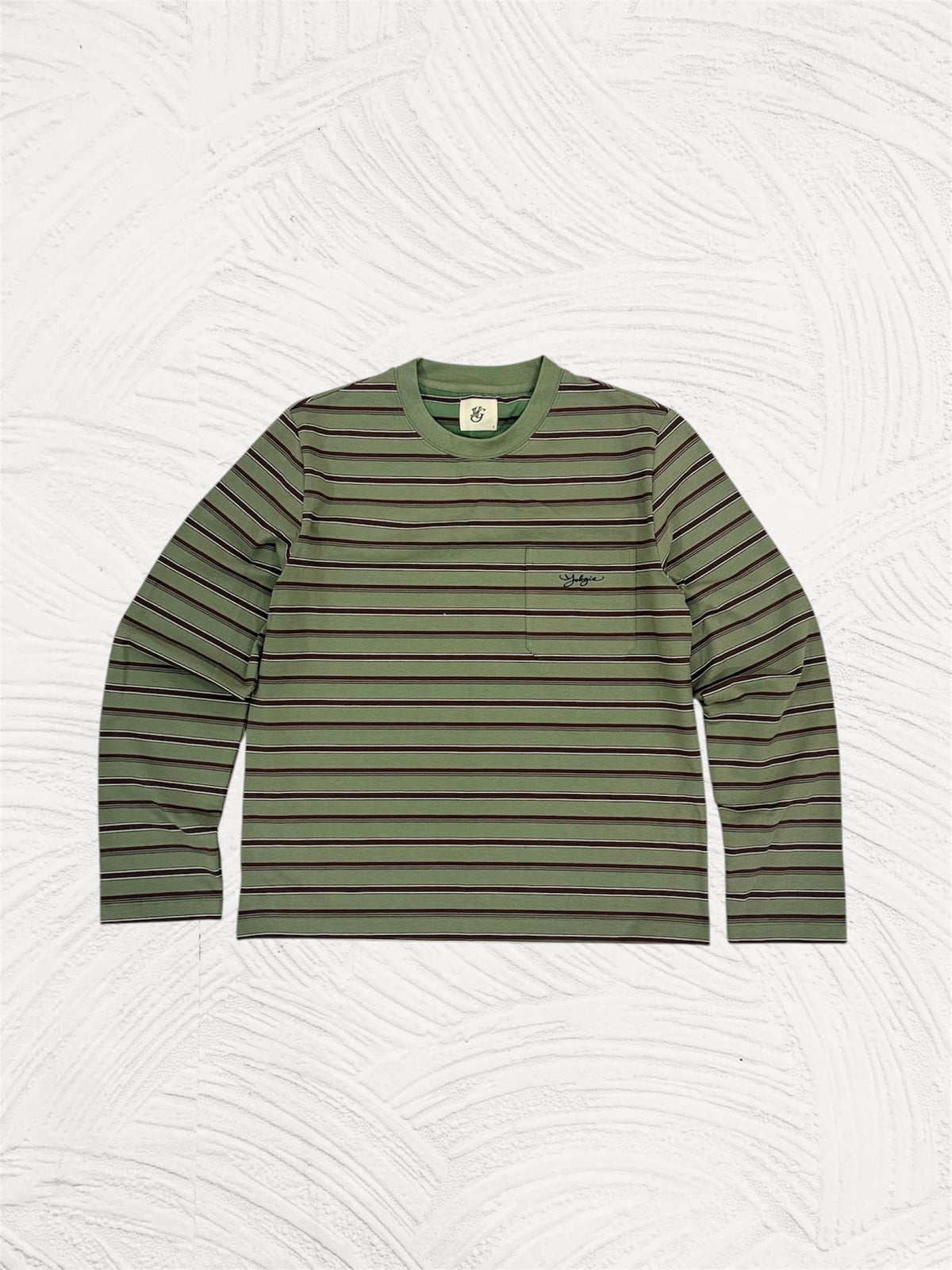 OLIVE STRIPES LONG SLEEVE
