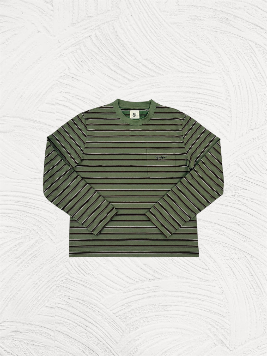 OLIVE STRIPES LONG SLEEVE