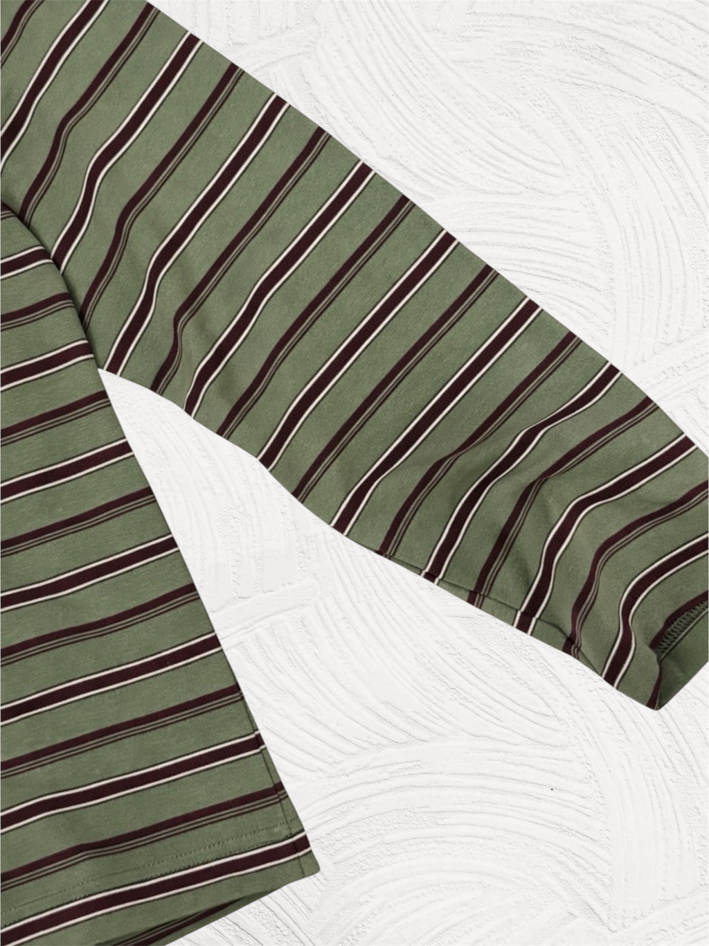 OLIVE STRIPES LONG SLEEVE