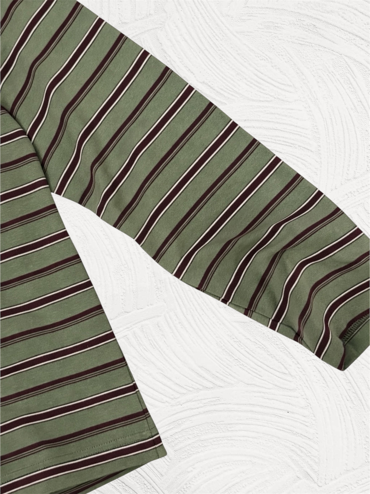 OLIVE STRIPES LONG SLEEVE