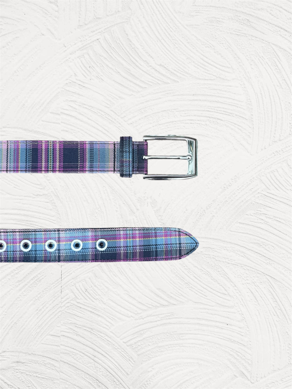 PLUM PLAID BELT
